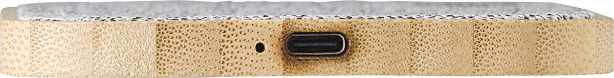 Kabelloses Ladegerät Moses, Bambus, PET, 15W