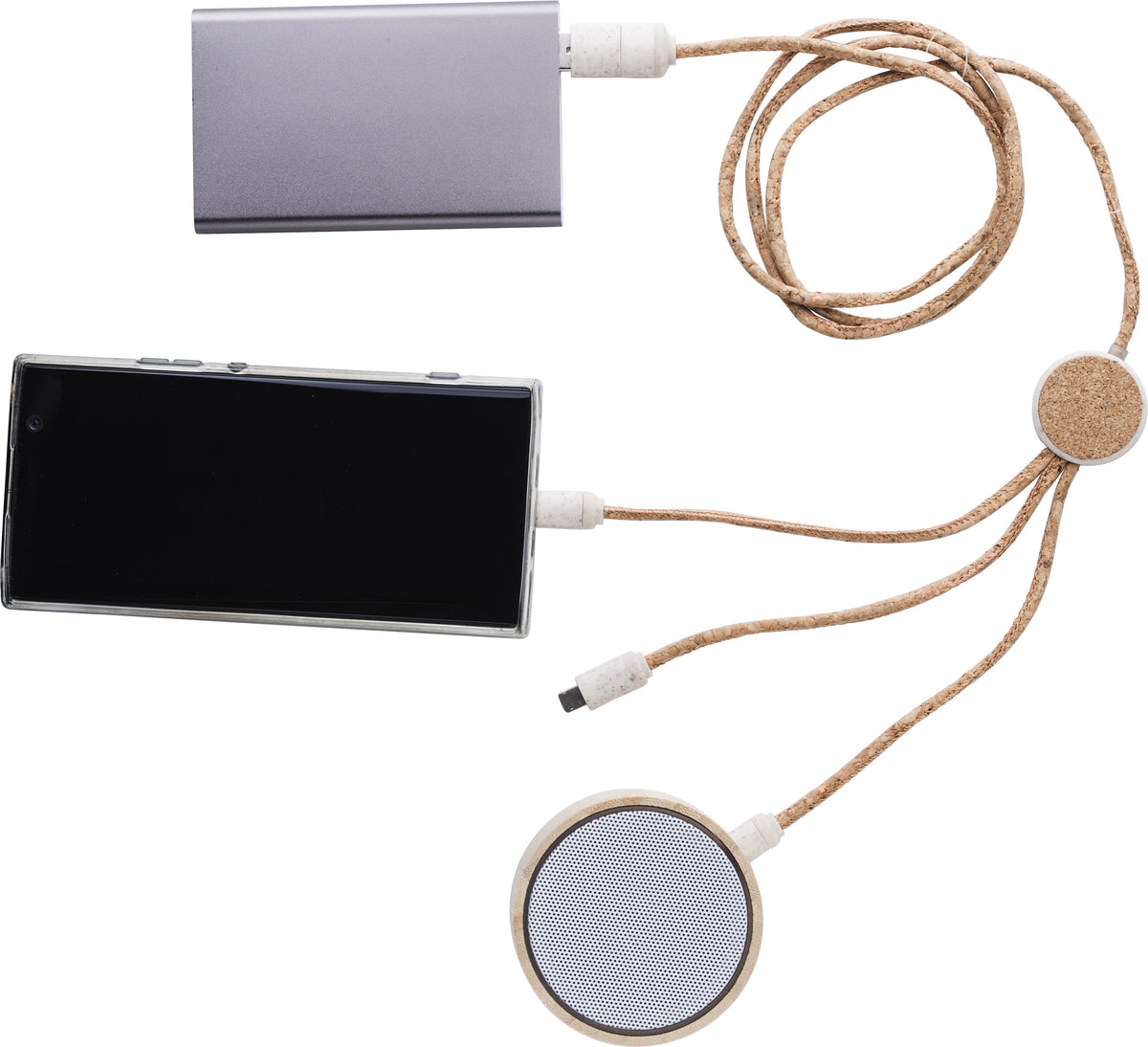 Ladekabel, Kork, 4 in 1, 1,20 m