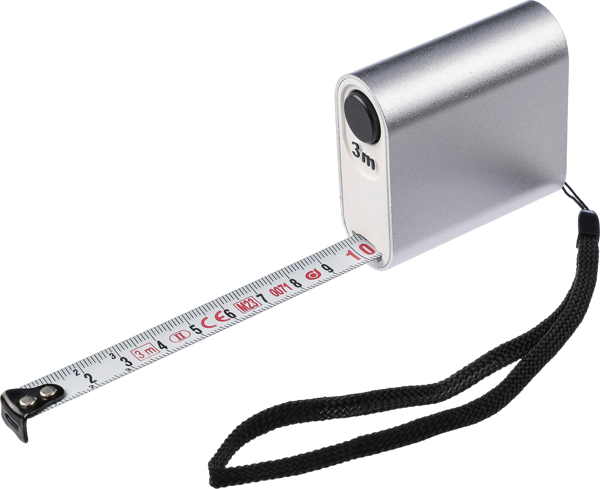 Maßband Frances, Aluminium, 3 Meter, MID zugelassen