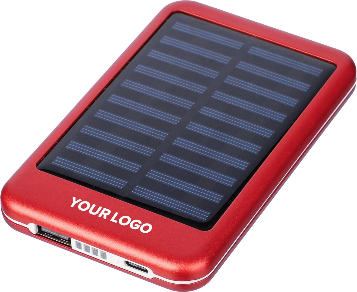 Powerbank Tycho, Aluminium, Solar, 4.000 mAh