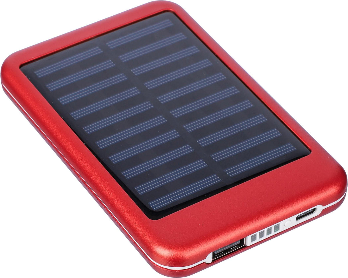 Powerbank Tycho, Aluminium, Solar, 4.000 mAh