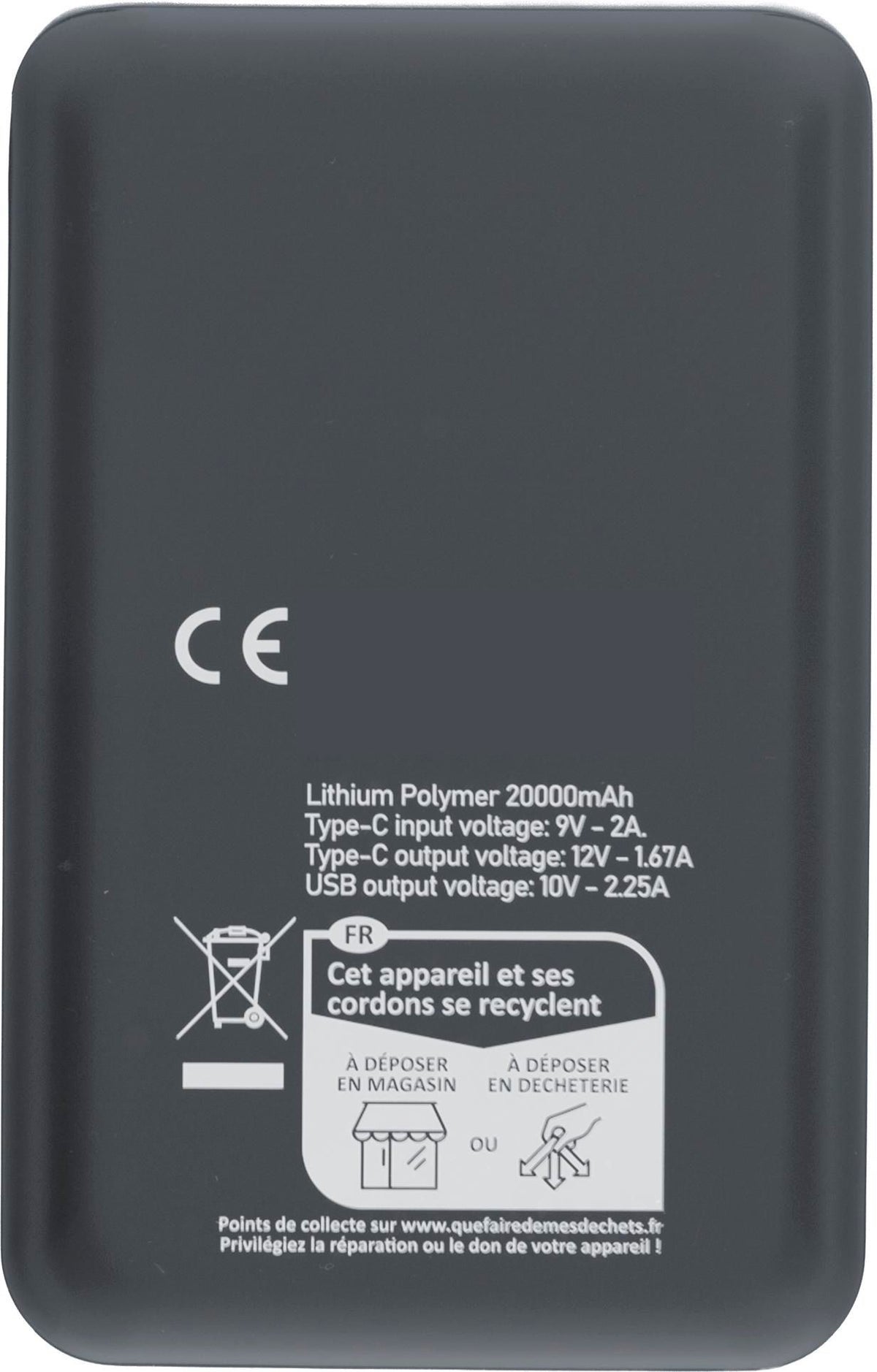 Powerbank Rayen, 20.000 mAh