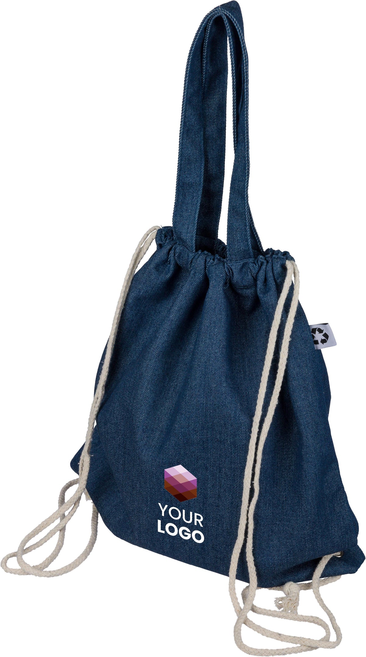 Kordelzugbeutel Dex, Denim, 6,6 l