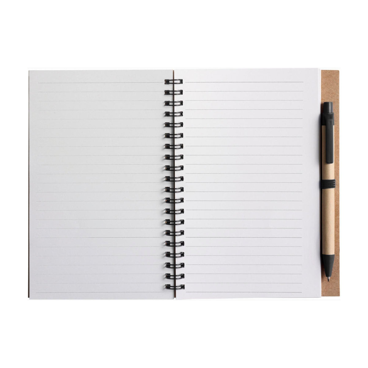 Notizbuch Stella, Karton, Liniert, Mit Kugelschreiber