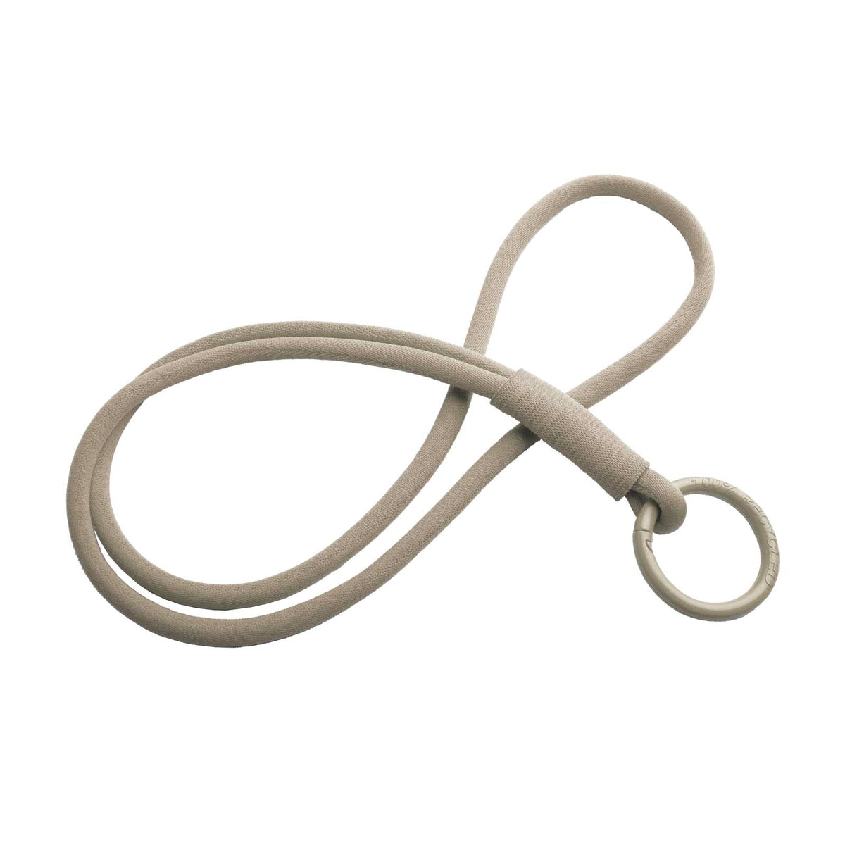 Tubyard Lanyard mit elastischem Band – Kaffeebraun