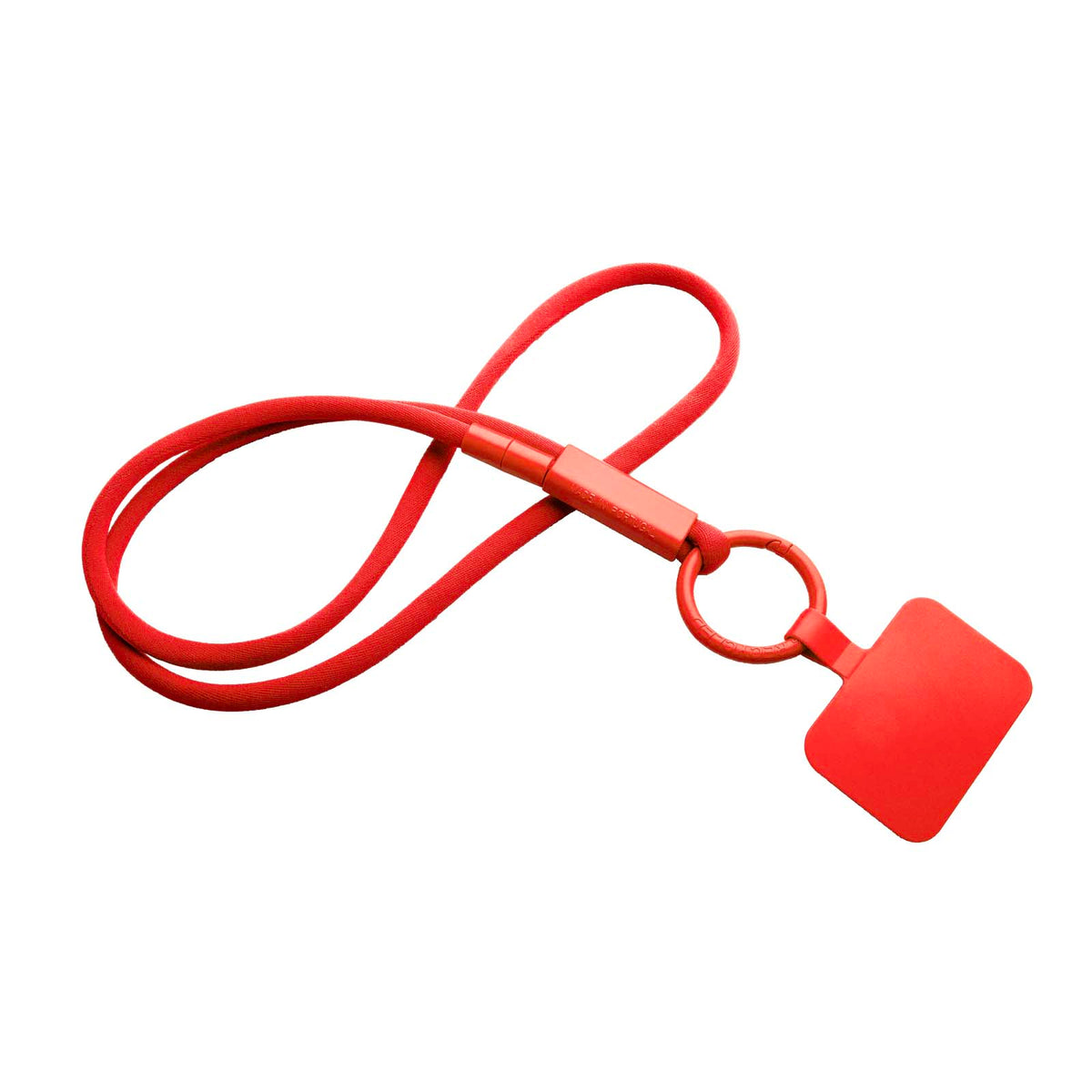 Tubyard Lanyard mit Telefonhalterung und Band – Rot