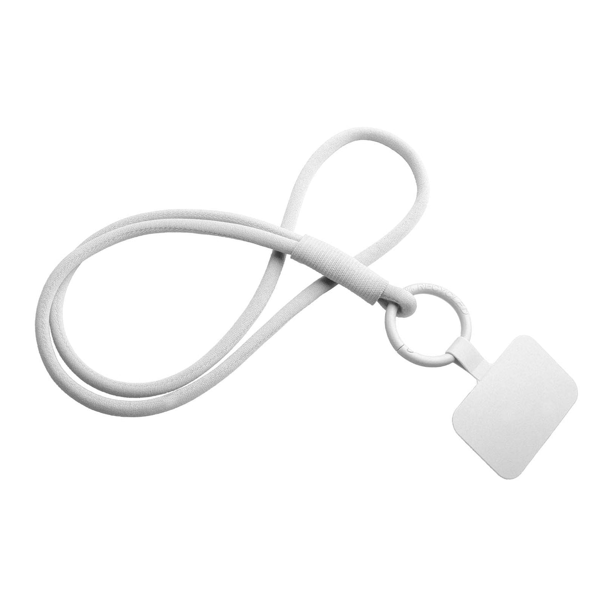 Tubyard Lanyard mit Telefonhalterung und elastischem Band – Weiss