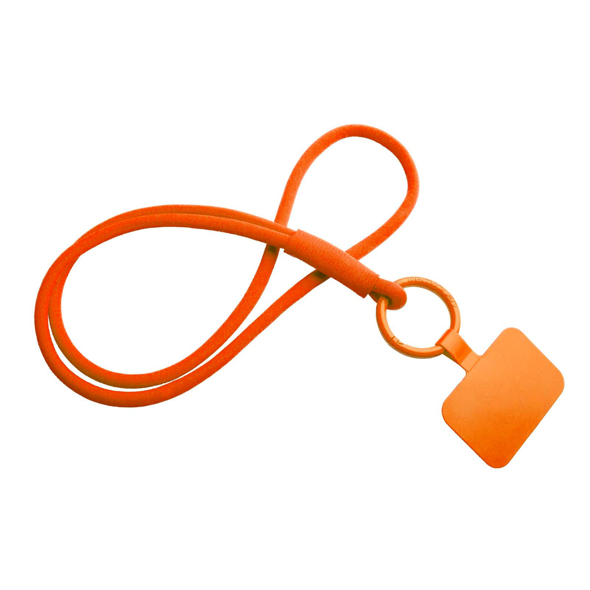 Tubyard Lanyard mit Telefonhalterung und elastischem Band – Orange