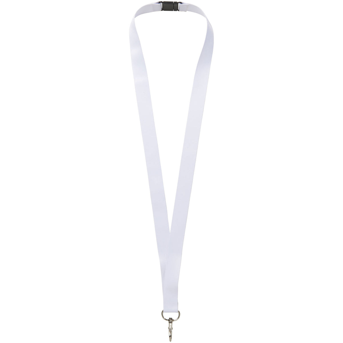 Addie Sublimation Lanyard mit Sicherheitsverschluss – Schwarz / Weiss