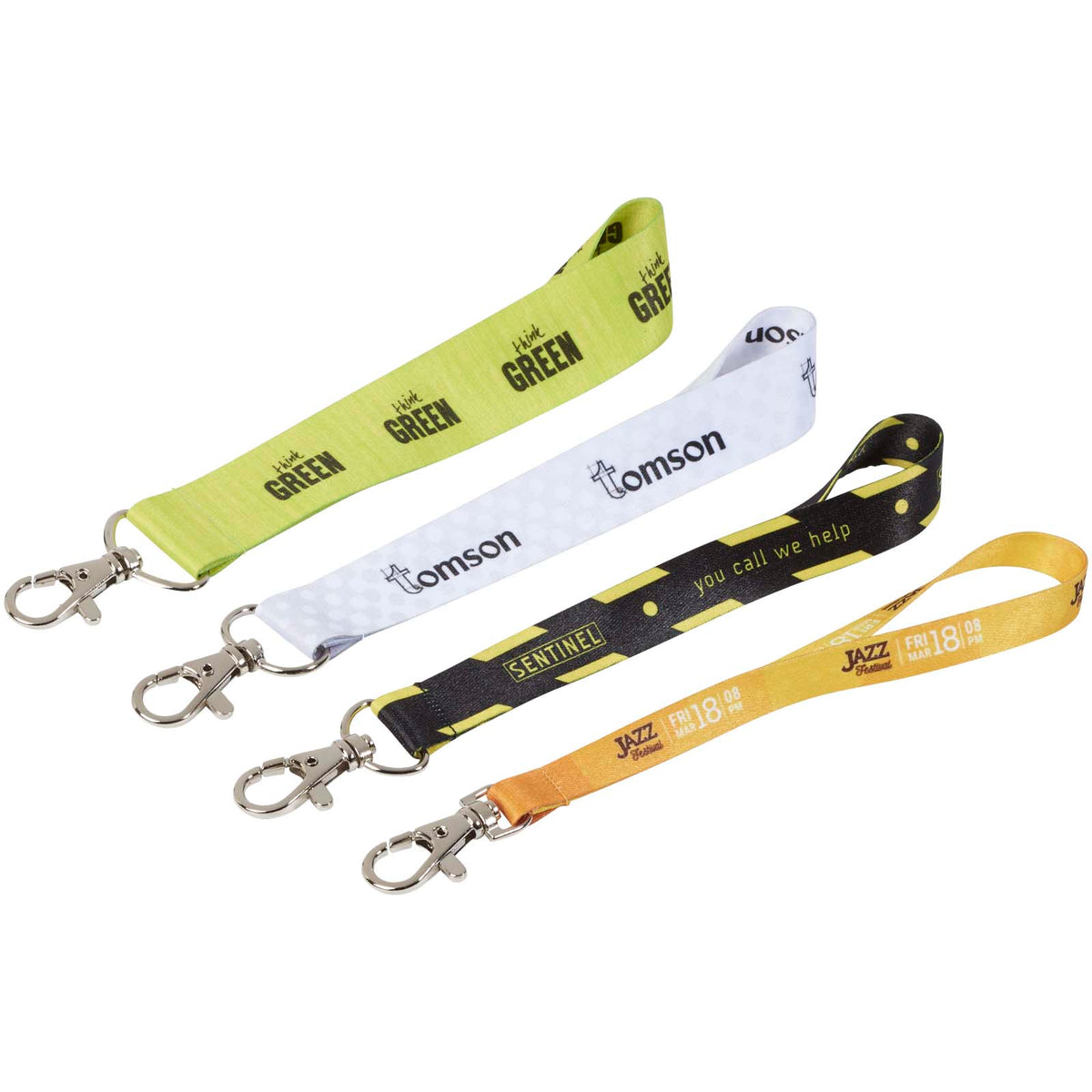Mini Sublimation Schlüsselband – Weiss