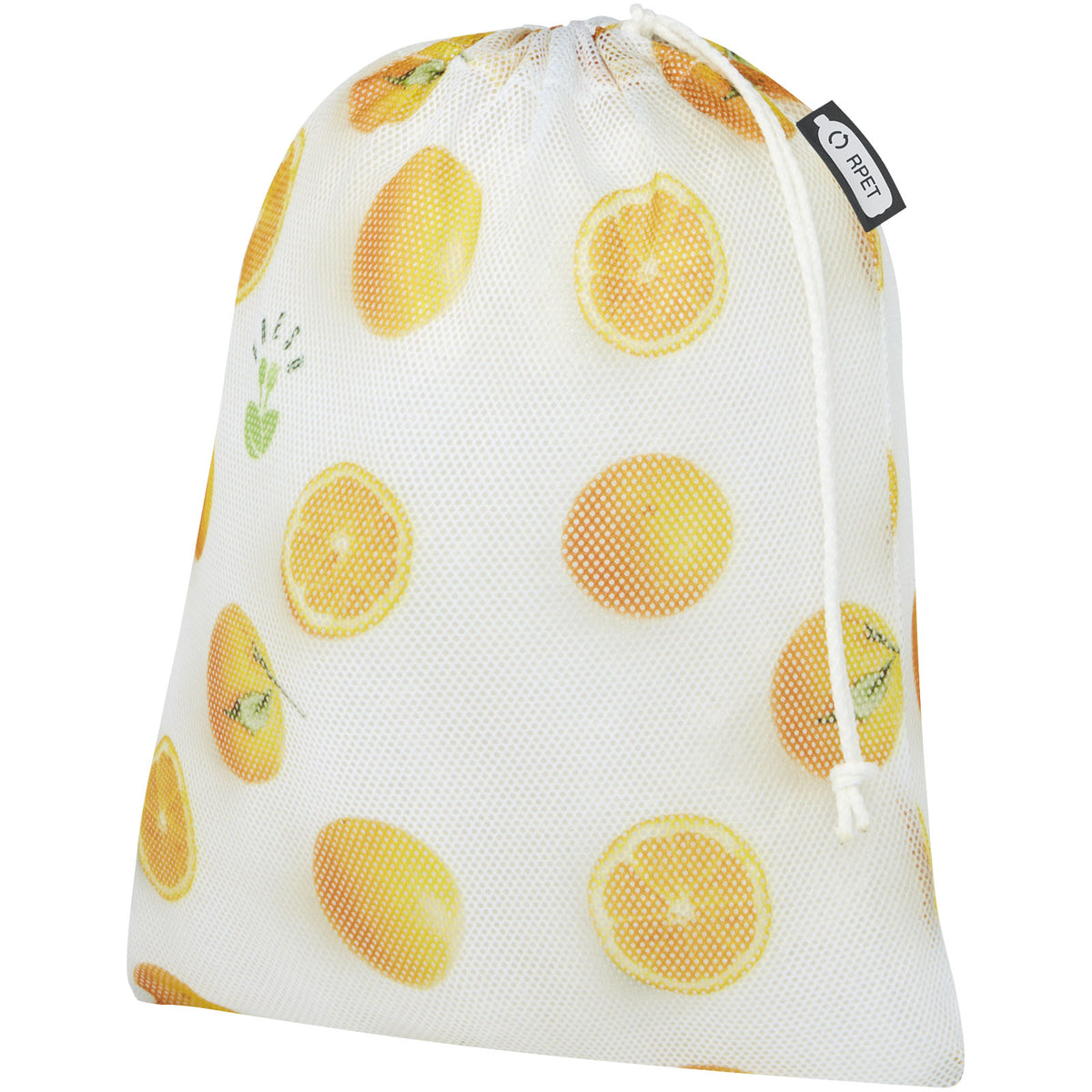 Polyester Zuziehbeutel, 25 x 32 cm – Weiss