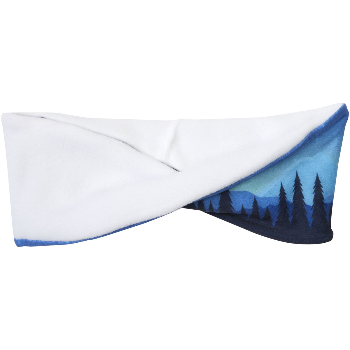 Emma Sublimation Stirnband aus PET mit Fleece – Weiss