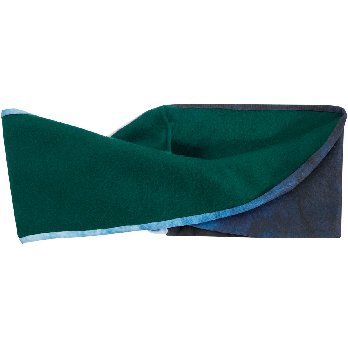 Emma Sublimation Stirnband aus PET mit Fleece – Waldgrün