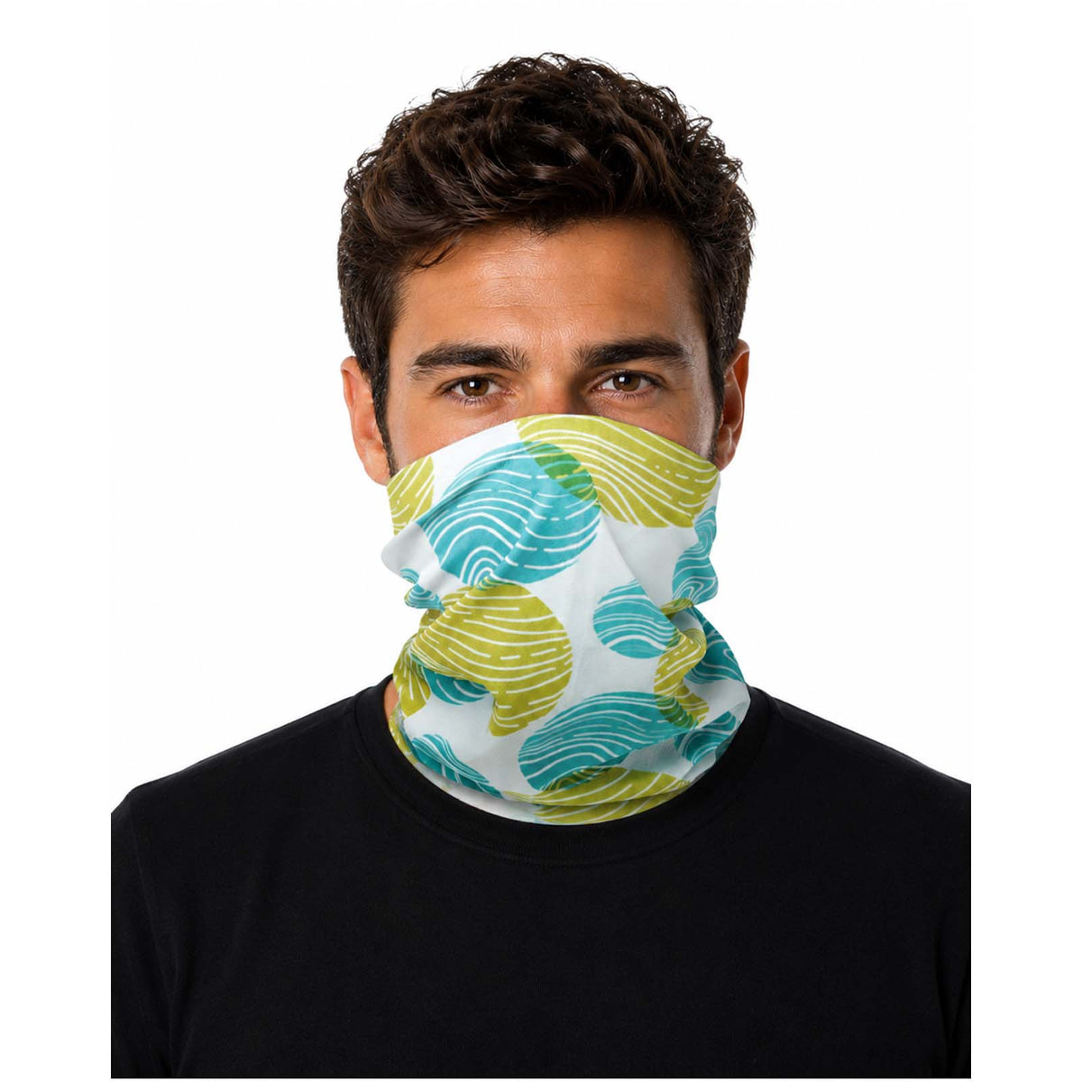 Mia Sublimation Multischal mit Coolmax® und Säumen – Weiss