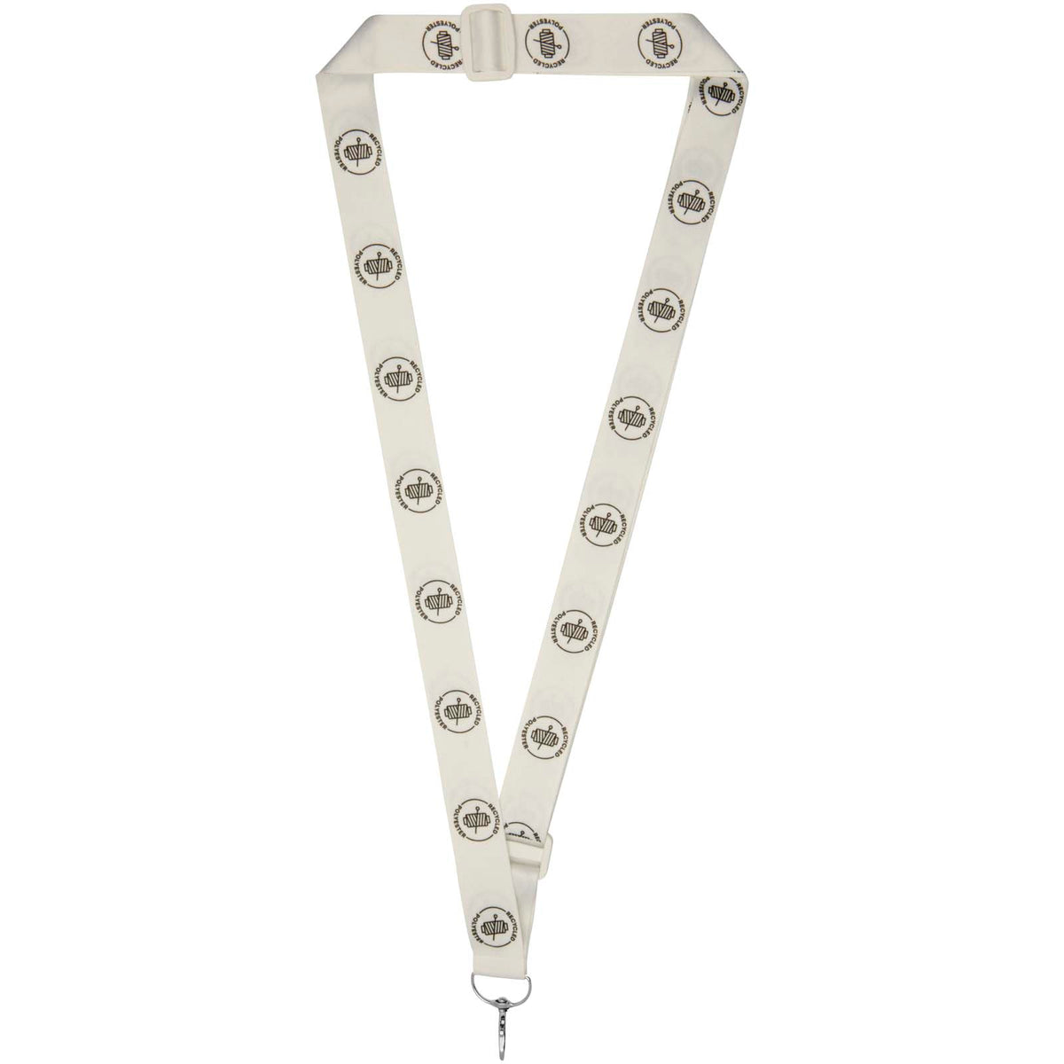 Liv Verstellbares PET Sublimation Lanyard – Weiss