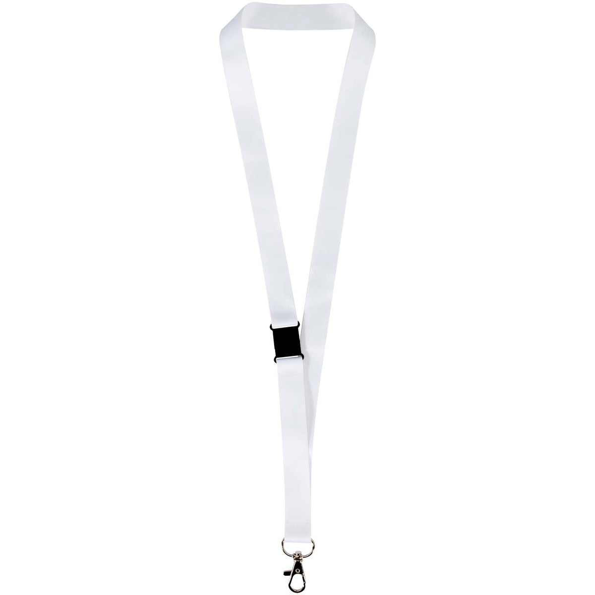 Lois Sublimation PET Lanyard mit Sicherheitsverschluss – Schwarz / Weiss