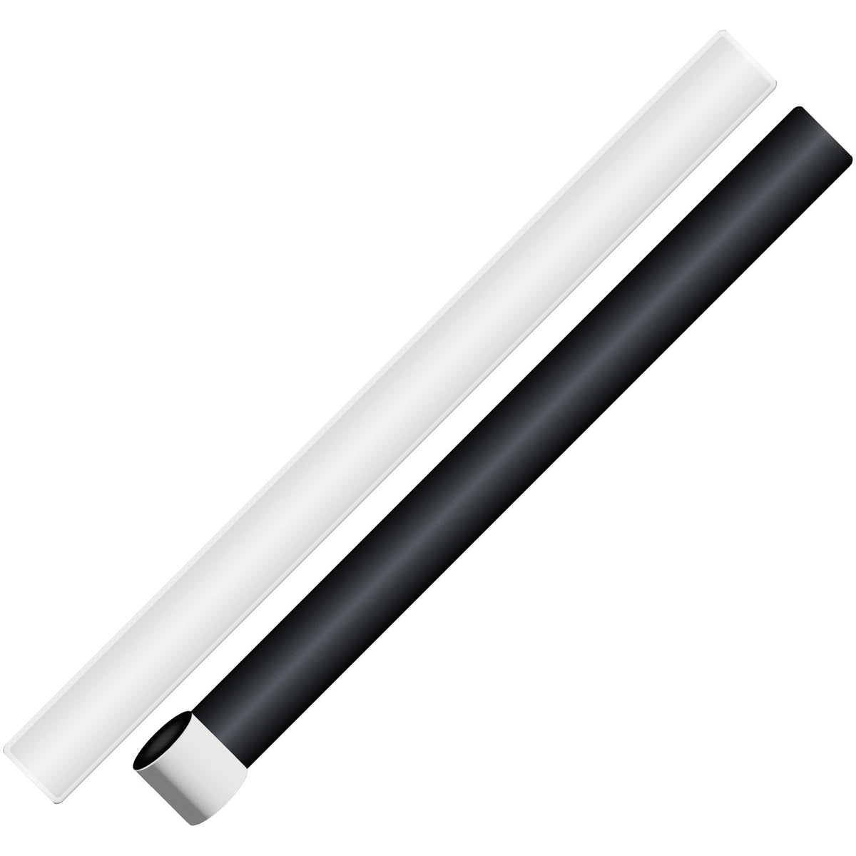 RFX™ 38 cm reflektierendes PVC Schnapparmband – Weiss