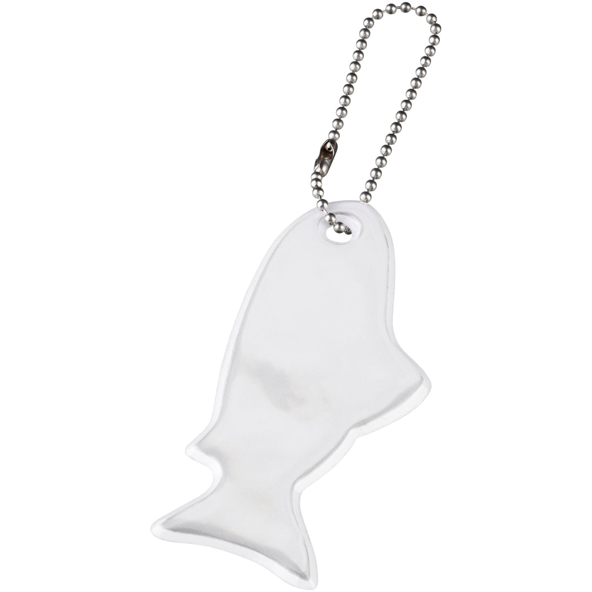 RFX™ H 12 Reflektierender Anhänger in Form eines Fisches – Weiss