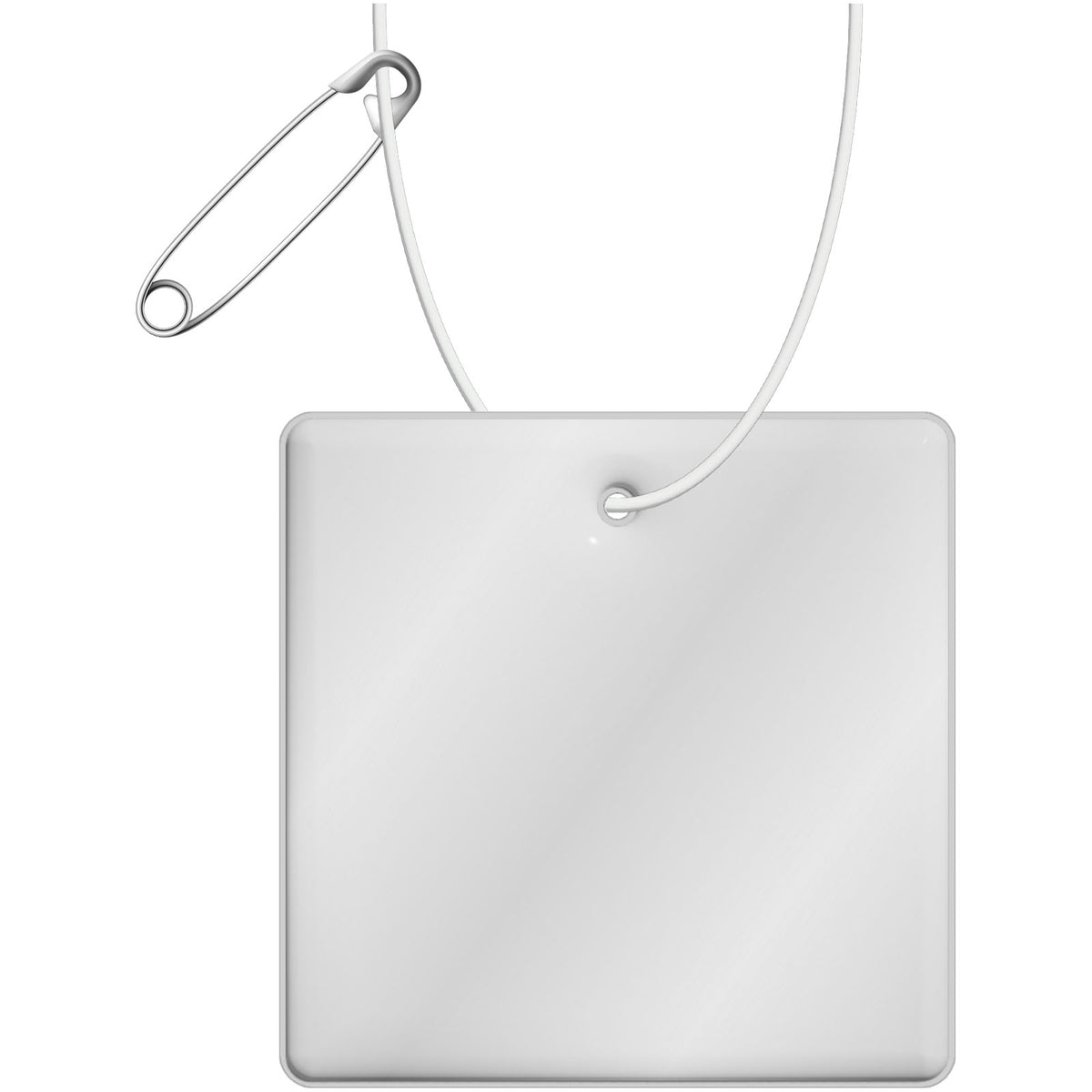 RFX™ H 16 Reflektierender Anhänger, quadratisch – Weiss