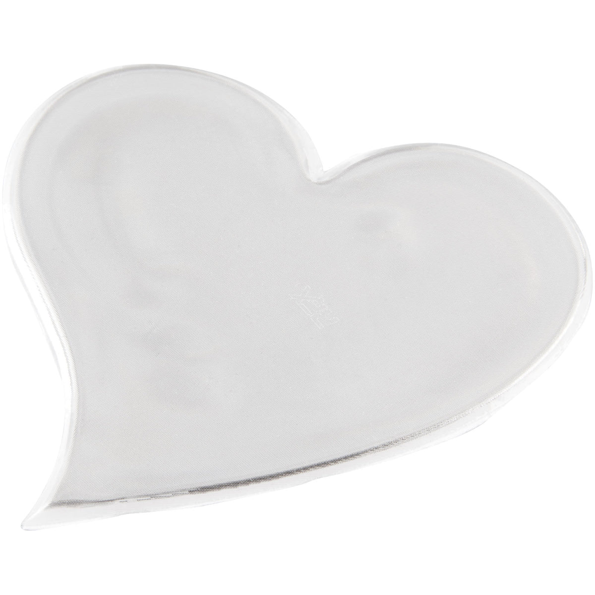 RFX™ S 12 Reflektierender Herz PVC Aufkleber L – Weiss