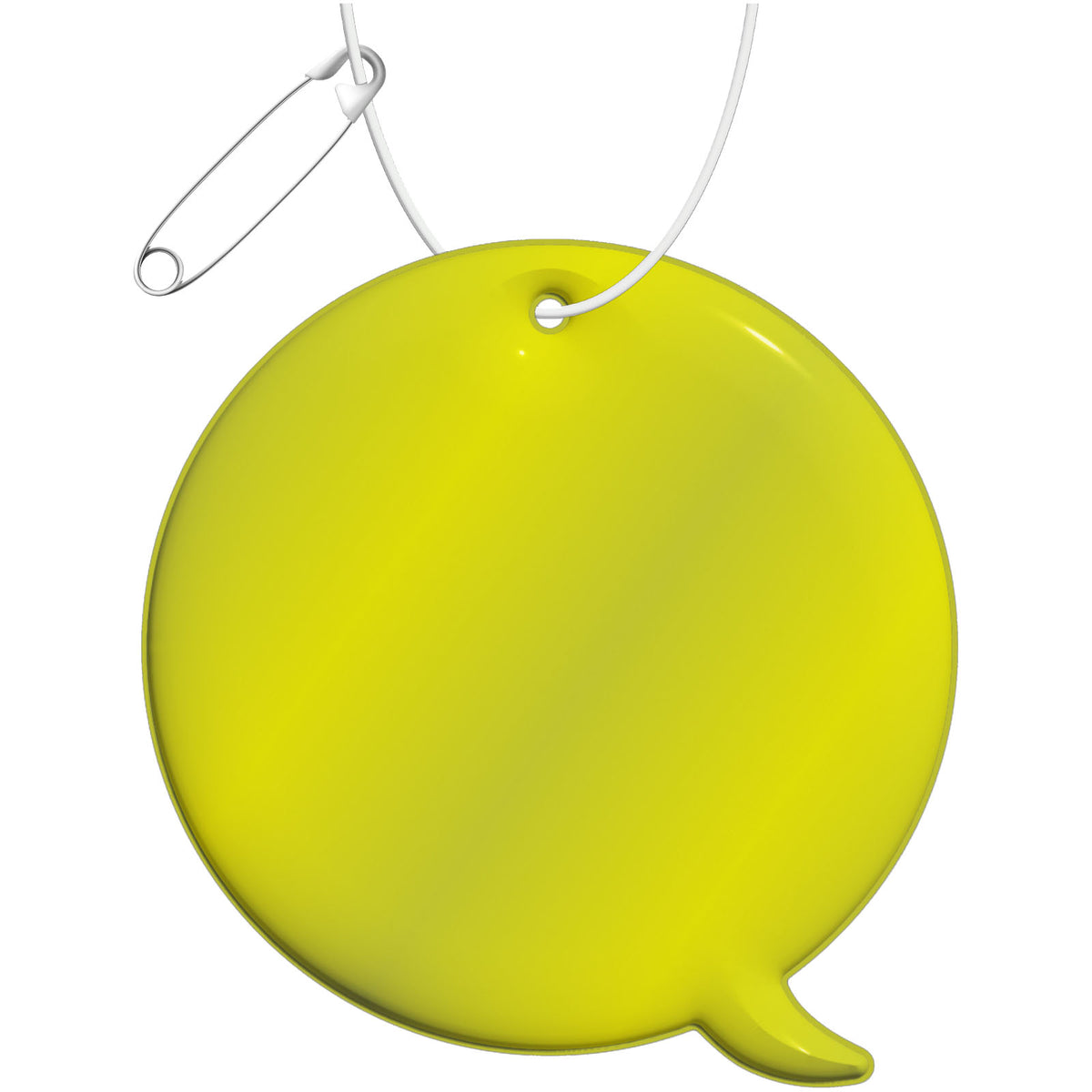 RFX™ H 09 Reflektierender Callout PVC Anhänger – Neongelb