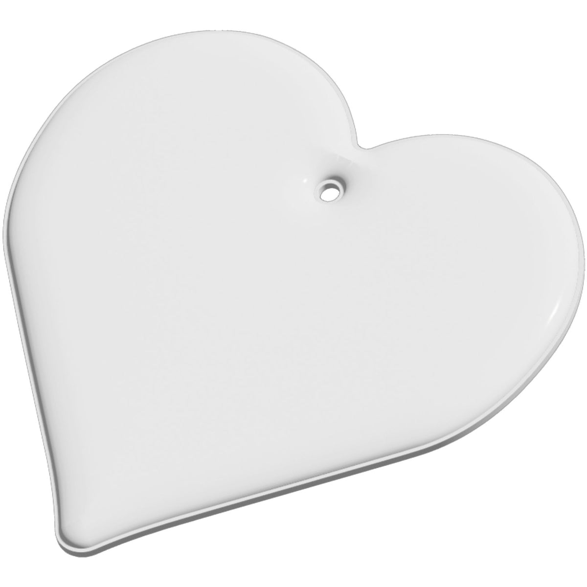 RFX™ H 09 Reflektierender PVC Anhänger Herz – Weiss