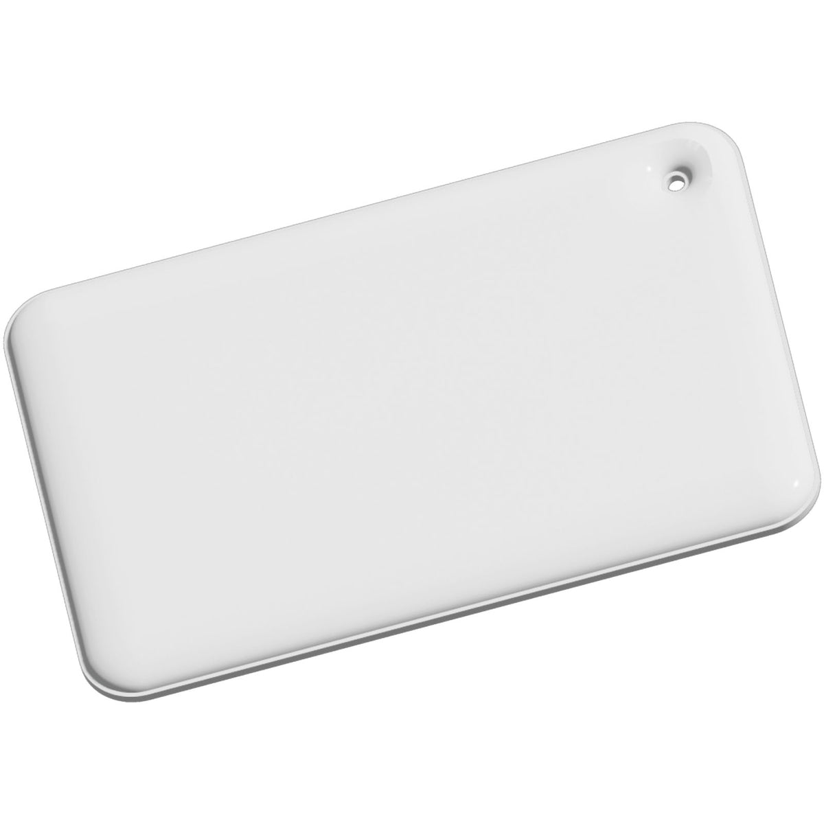 RFX™ H 10 Rechteckiger, reflektierender TPU Anhänger, klein – Weiss