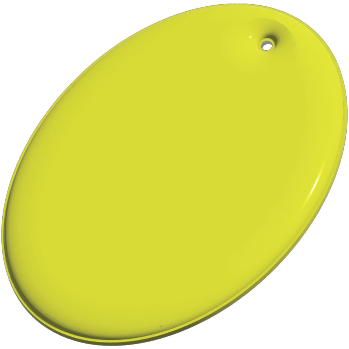 RFX™ H 12 ovaler reflektierender PVC Anhänger – Neongelb