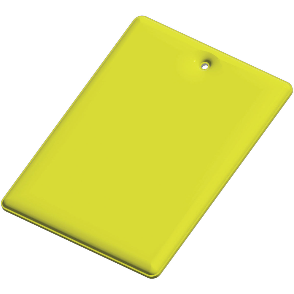 RFX™ rH 12 echteckiger reflektierender PVC Anhänger groß – Neongelb