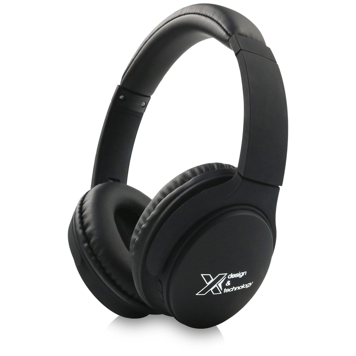 SCX.design E20 Bluetooth 5.0 Kopfhörer mit Leuchtlogo – Schwarz / Weiss