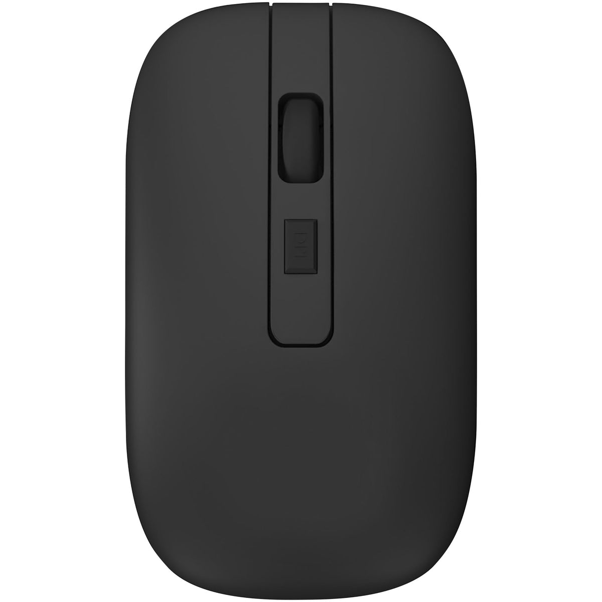 SCX.design O22 antibakterielle, kabellose Funkmaus mit Leuchtlogo – Schwarz