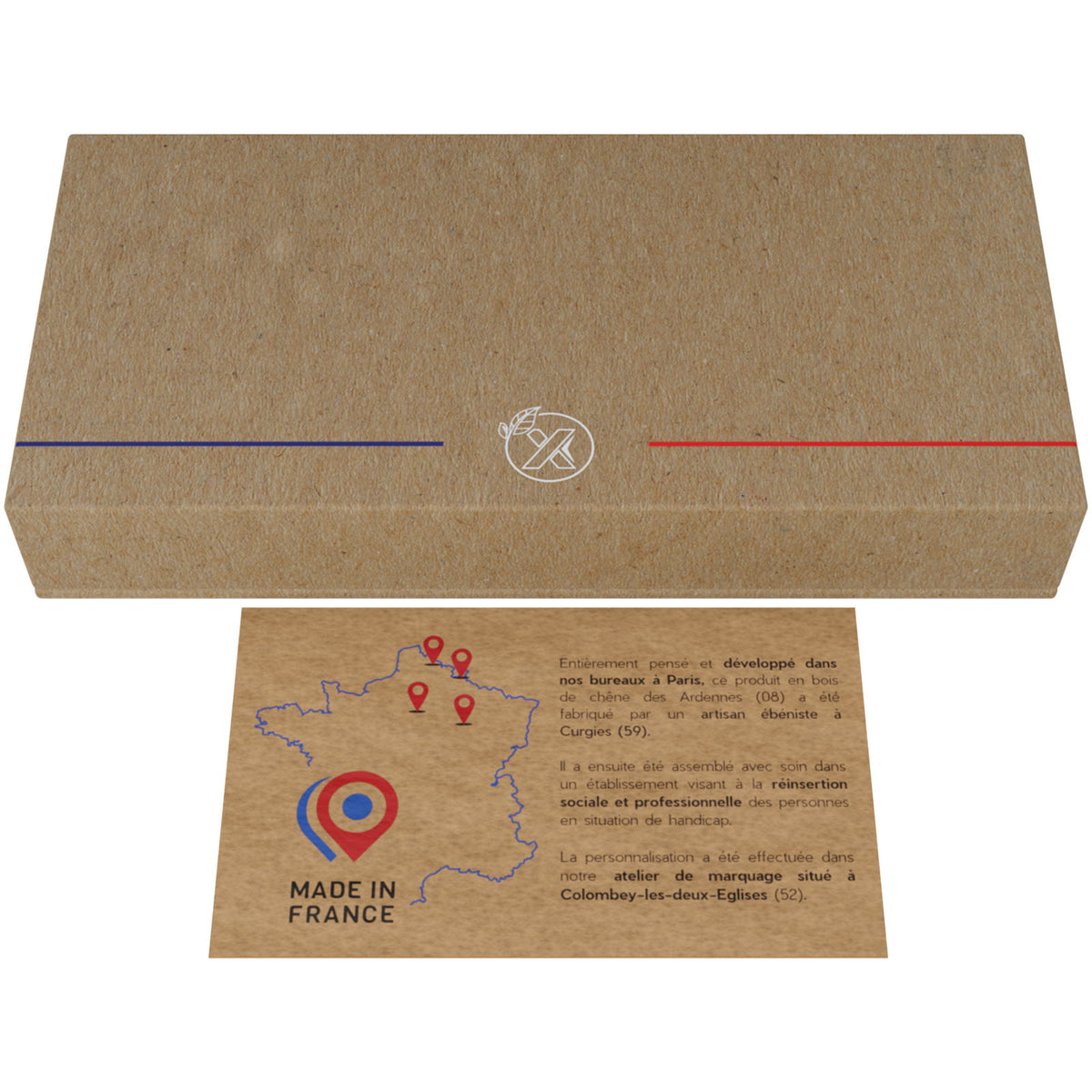 SCX.design P34 kabellose Powerbank aus Holz 5000 mAh – Hellbraun