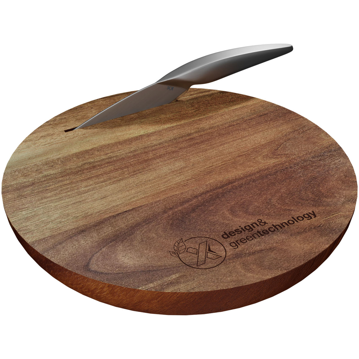 SCX.design K03 Holzschneidebrett und Messerset – Natur