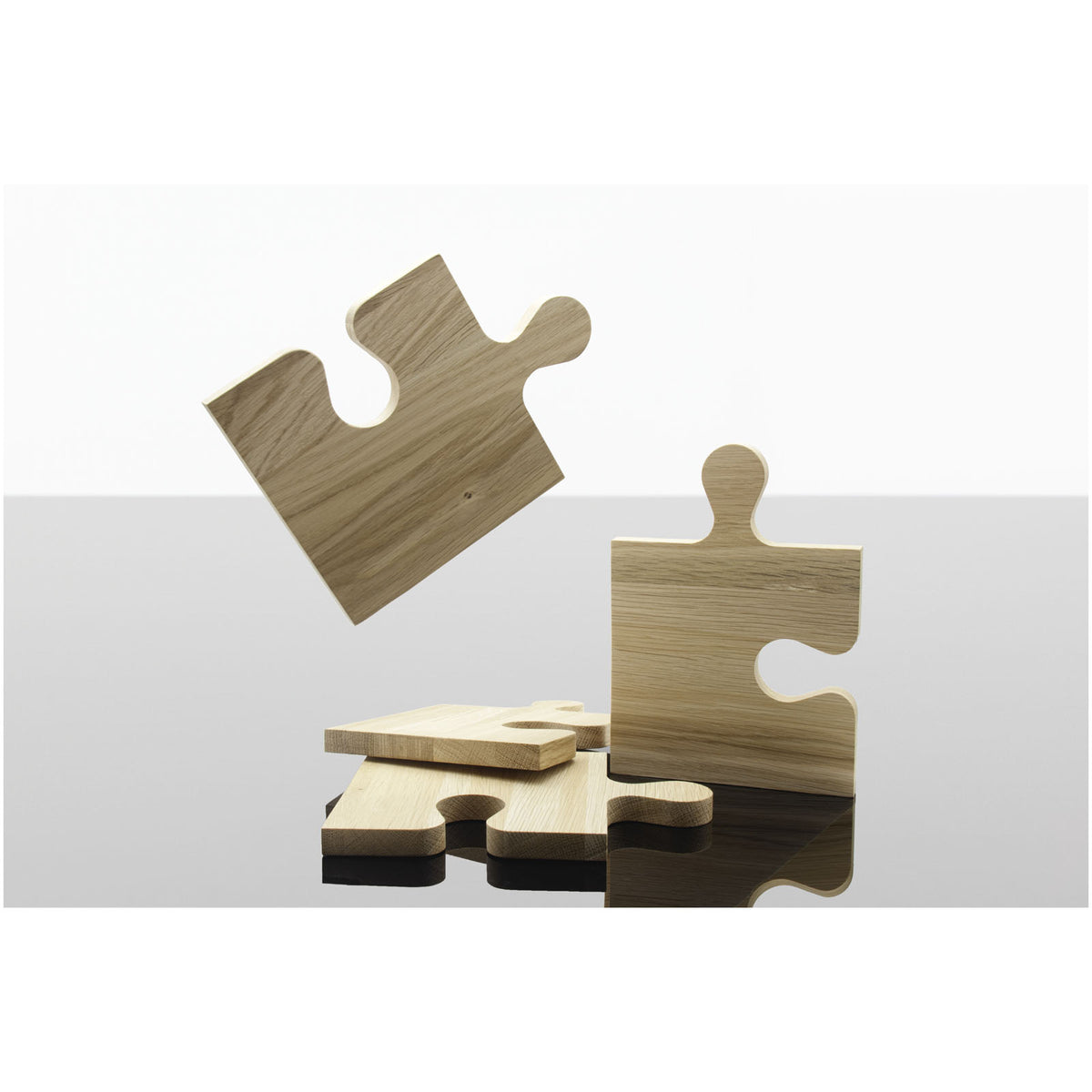 SCX.design K05 Puzzle Schneidebrett Set aus Eiche – Holz