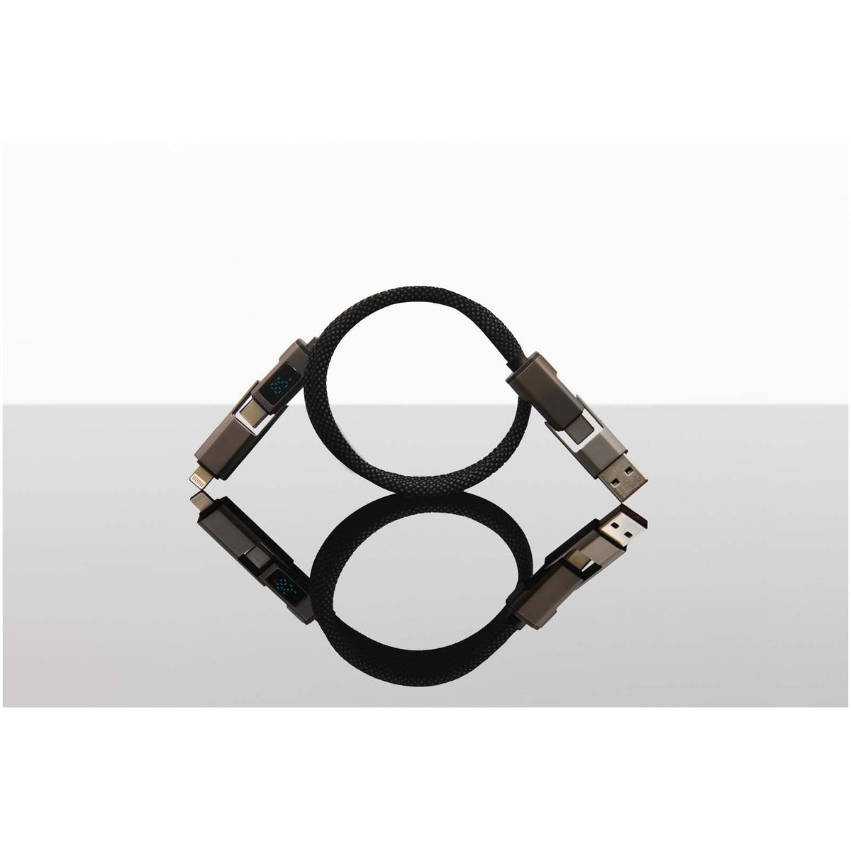 SCX.design C57 100W magnetisches Kabel mit Display – Dunkelgrau