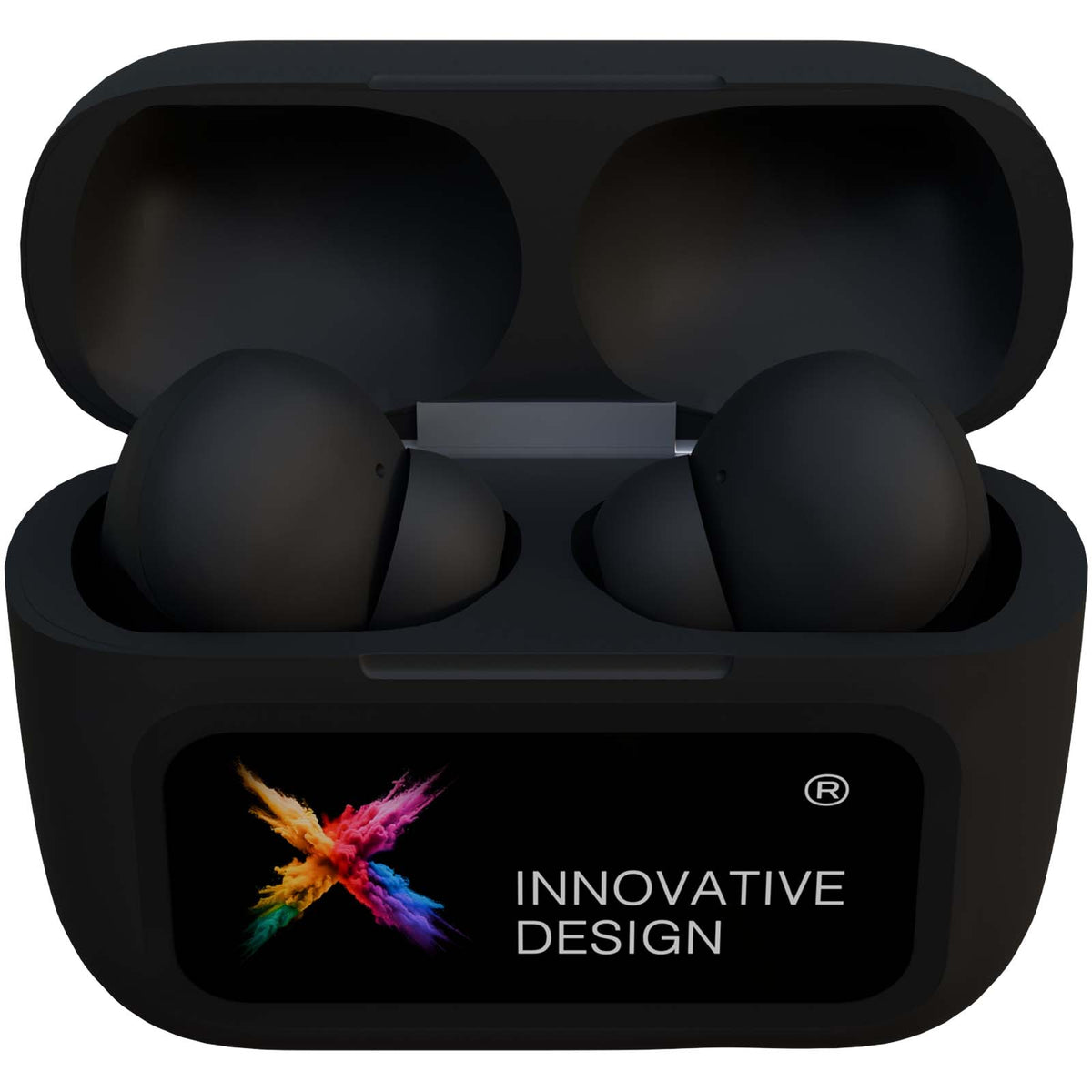 SCX.design E26 ANC Ohrhörer mit interaktivem Touchscreen Ladegehäuse – Schwarz