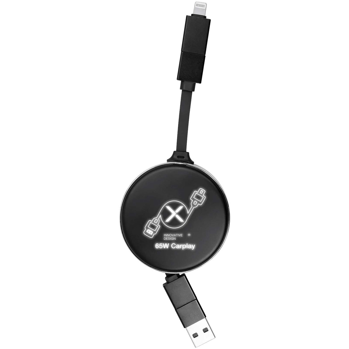 SCX.design C42 Einziehbares 65W, 4 in 1 Ladekabel – Schwarz
