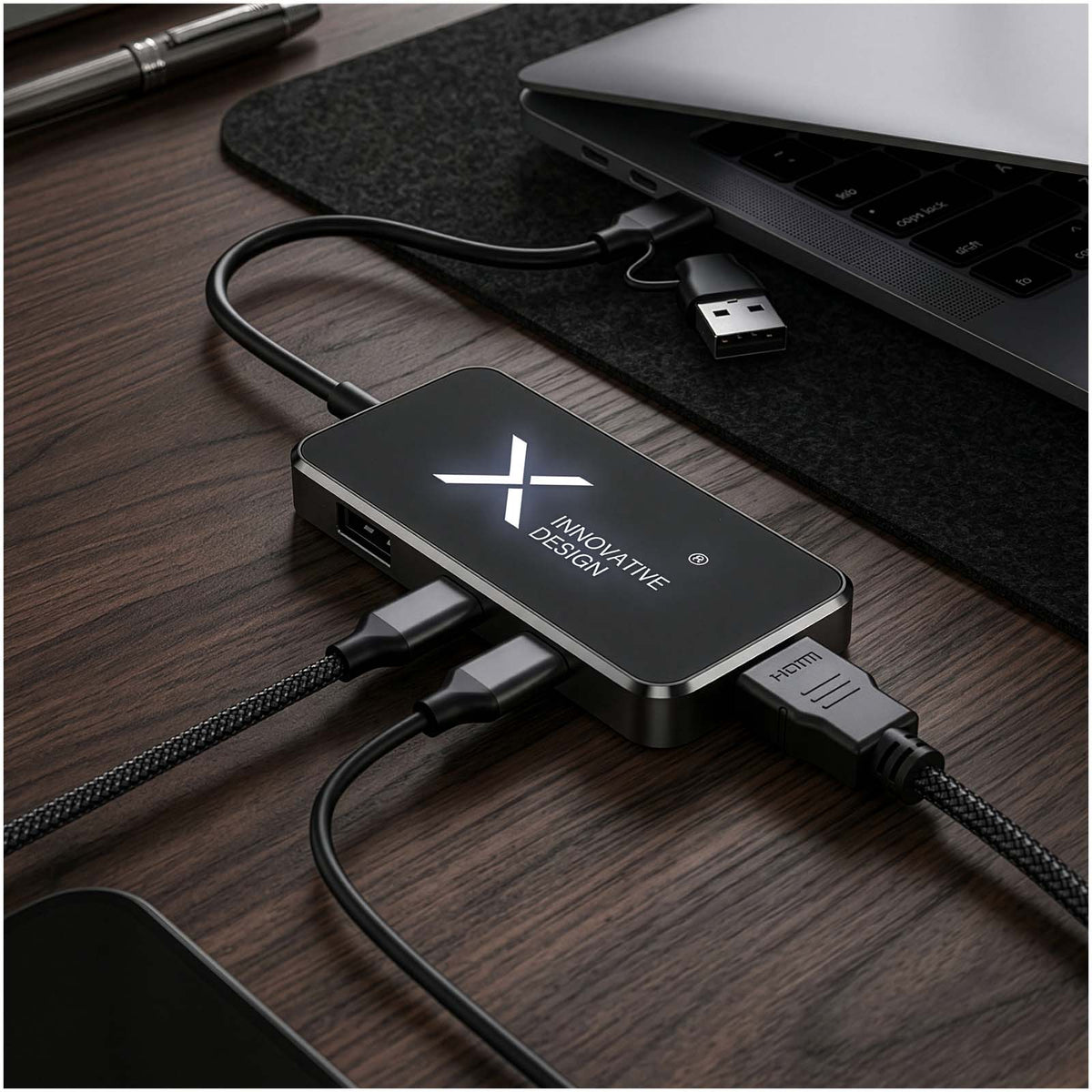 SCX.design H22 7 in 1 USB Hub – Schwarz
