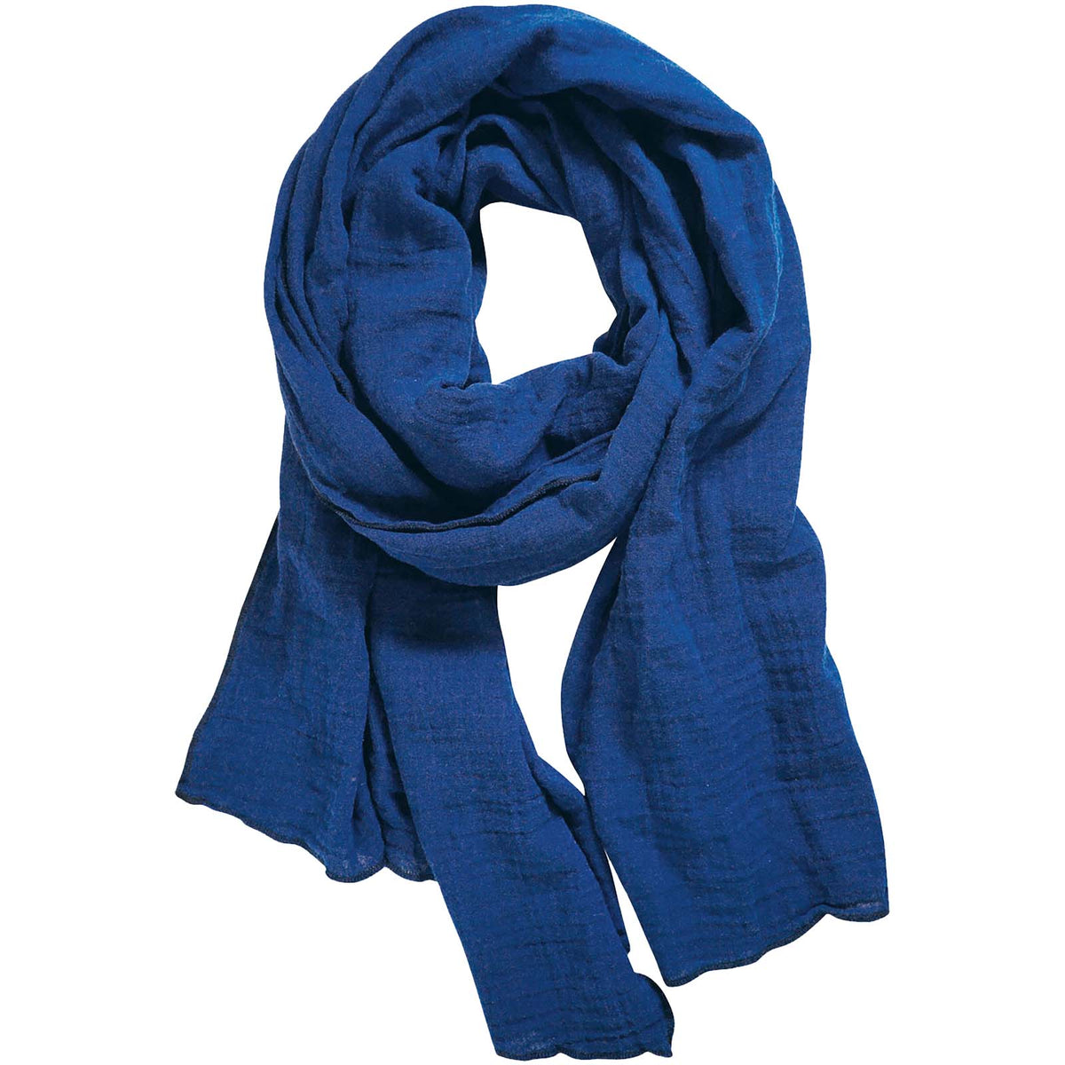 Scarfy 50 × 220 cm Schal aus Baumwolle – Blau