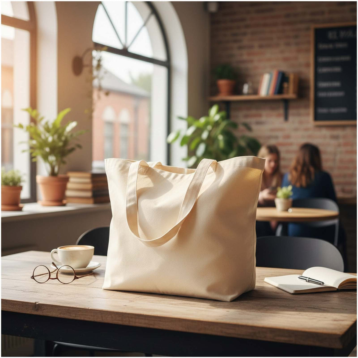 Jeannette Tasche aus Baumwolle – Natur
