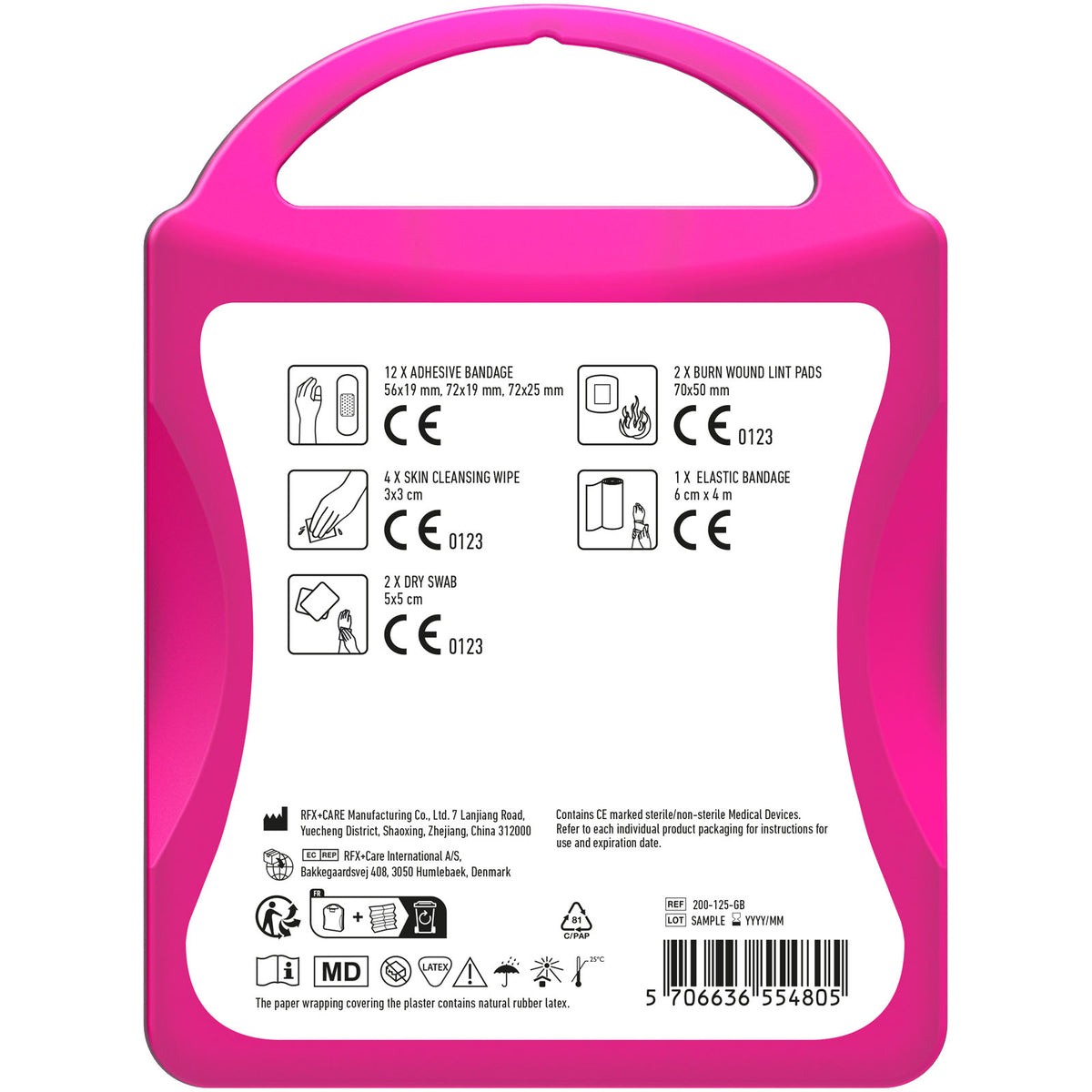 MyKit Erste Hilfe Set – Transparent magenta