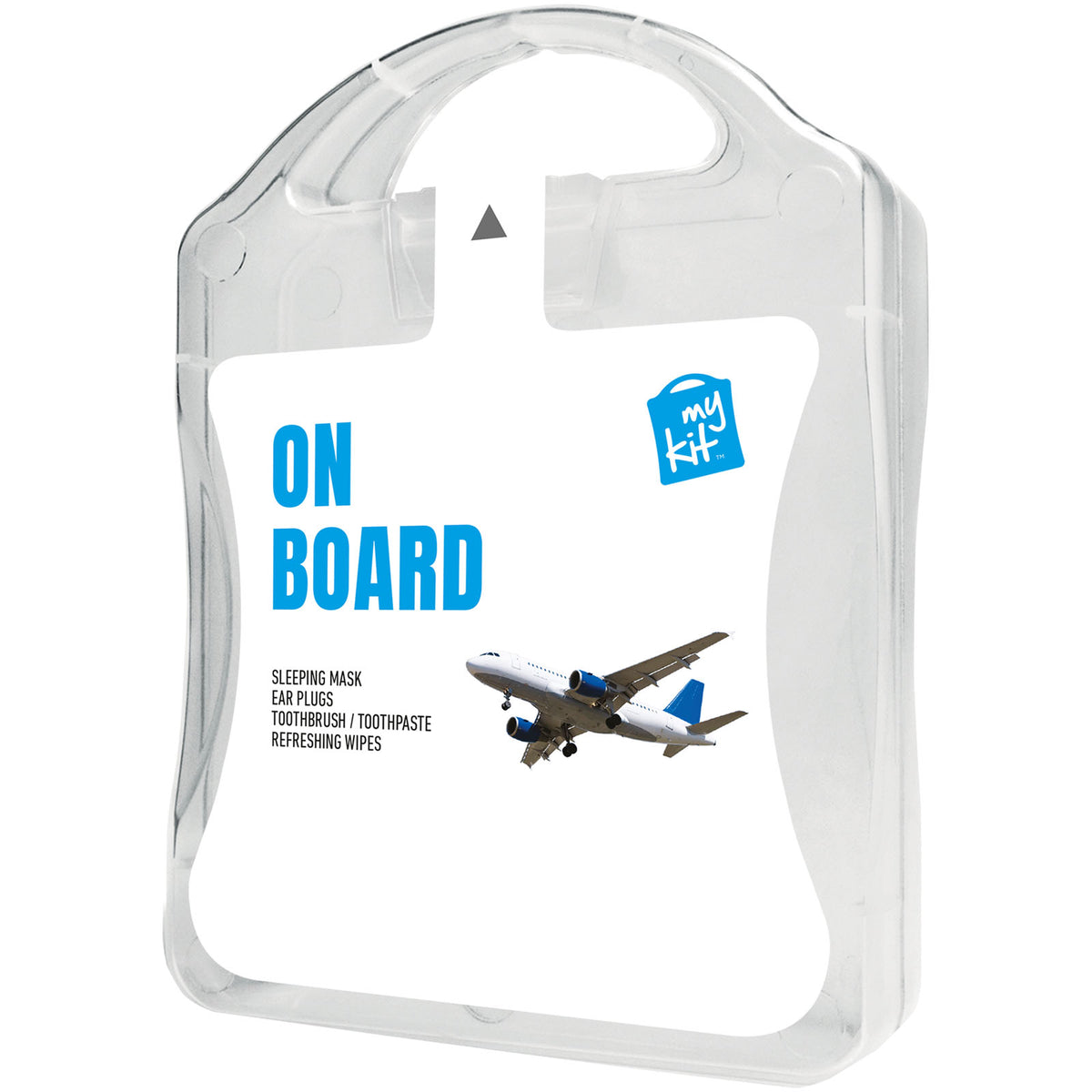 MyKit Flugzeug Reiseset – Transparent weiss