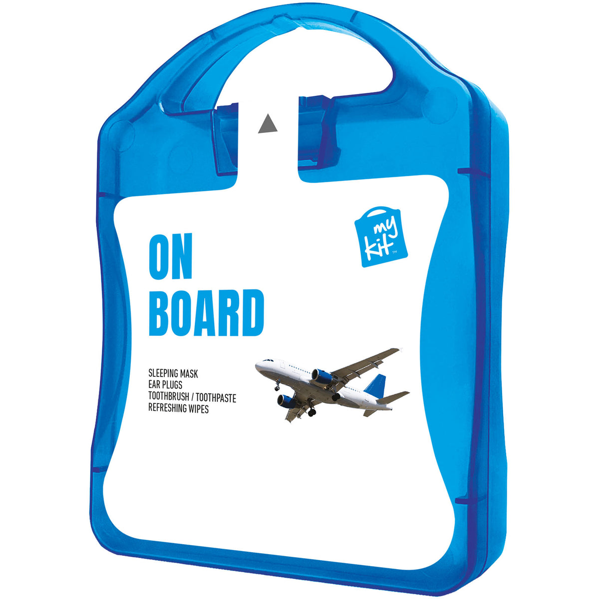 MyKit Flugzeug Reiseset – Transparent blau
