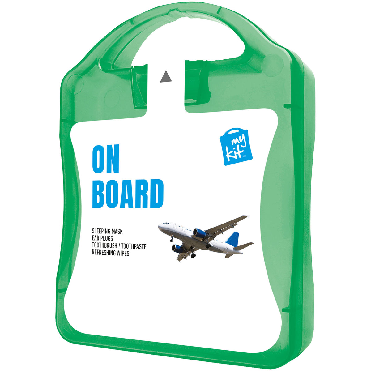 MyKit Flugzeug Reiseset – Transparent grün