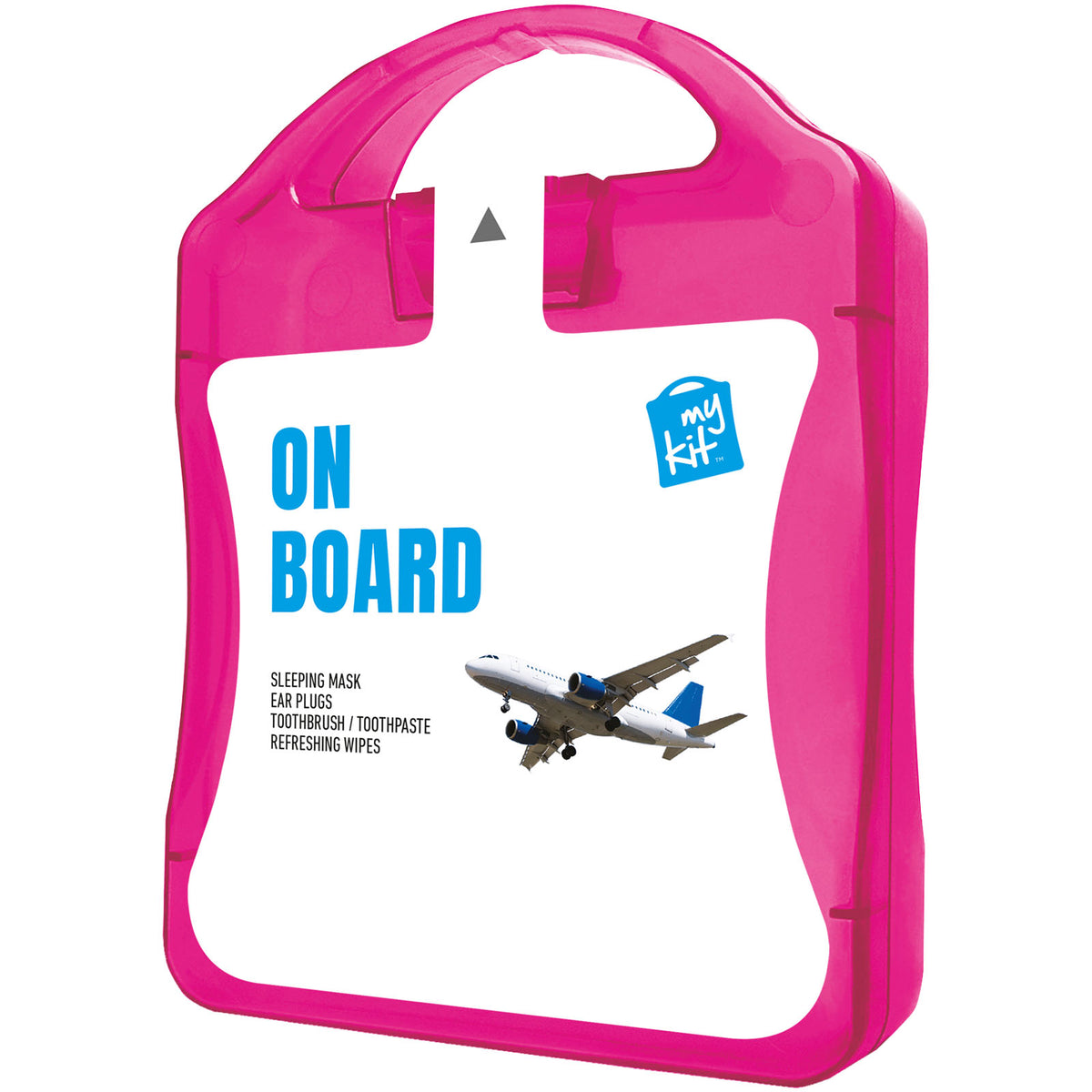 MyKit Flugzeug Reiseset – Transparent magenta