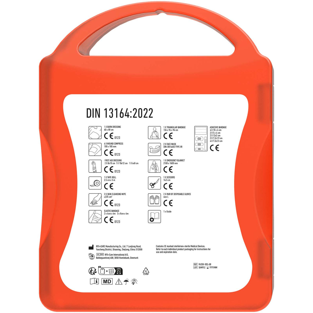 MyKit Erste Hilfe DIN 13164 – Transparent rot