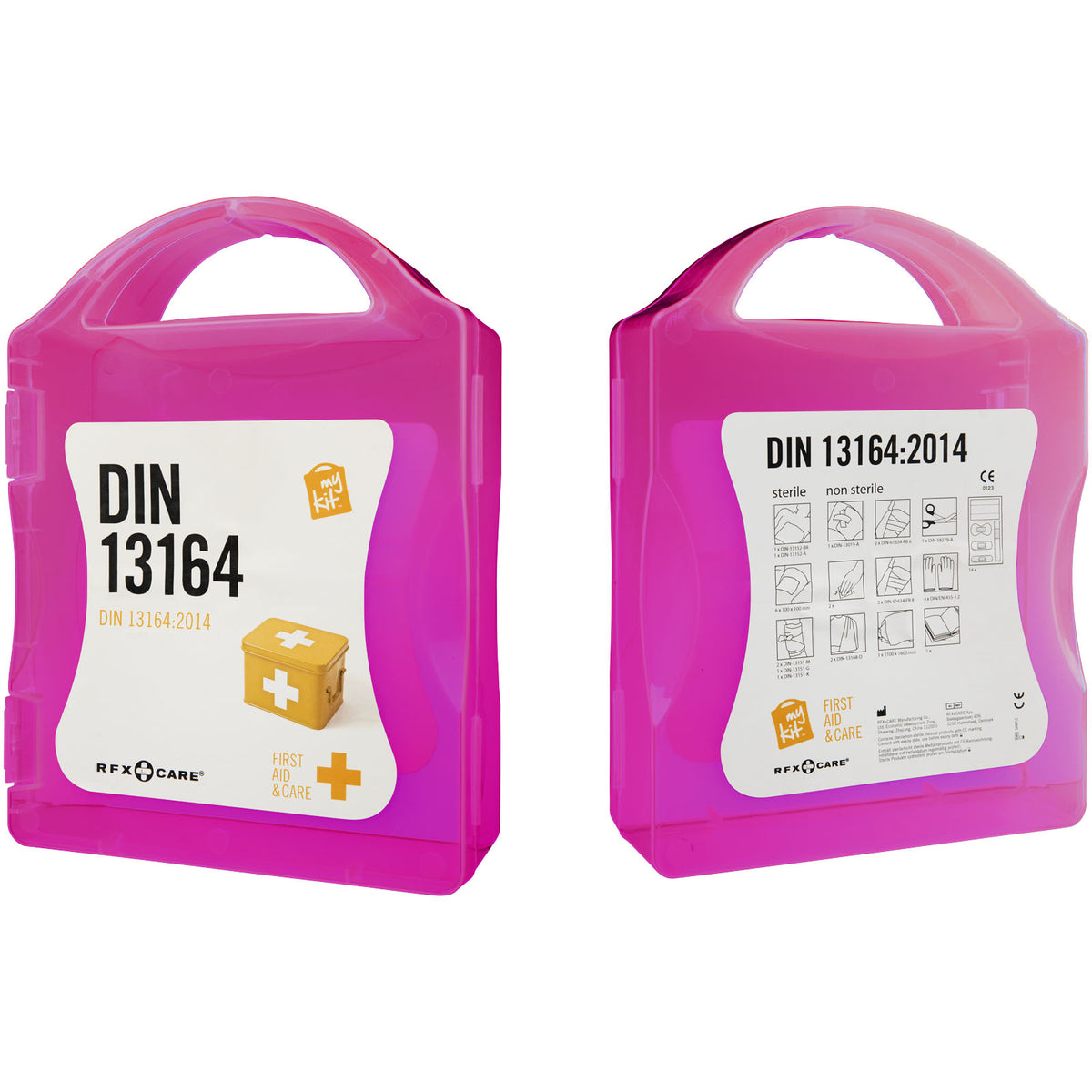 MyKit Erste Hilfe DIN 13164 – Transparent magenta