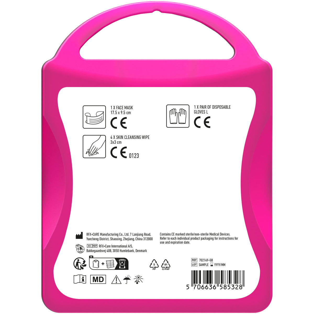 MyKit Schutzset – Transparent magenta