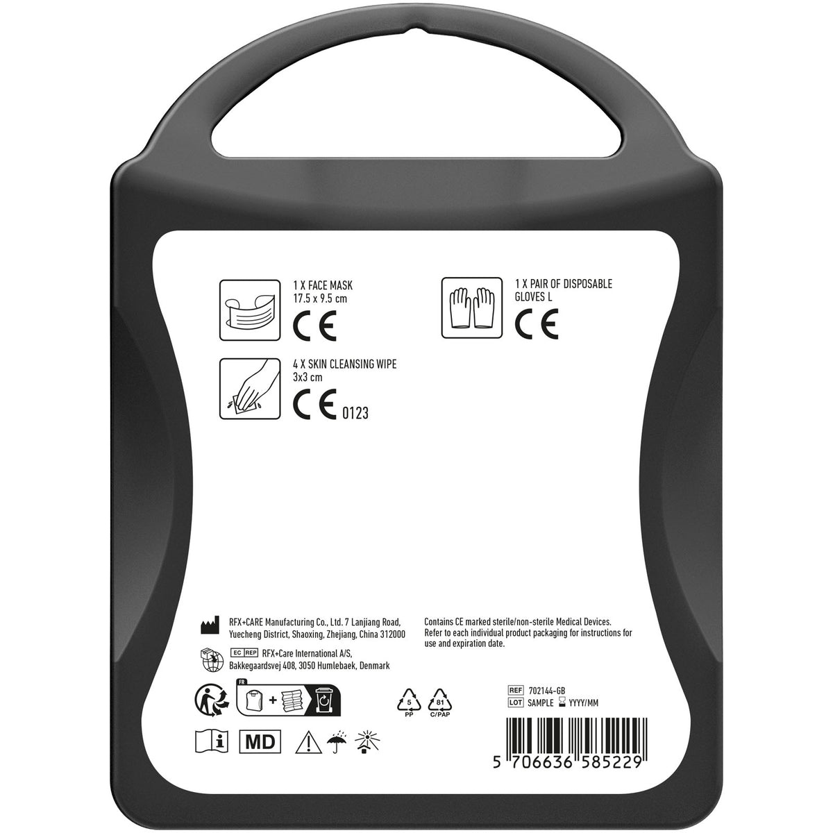 MyKit Schutzset – Transparent schwarz