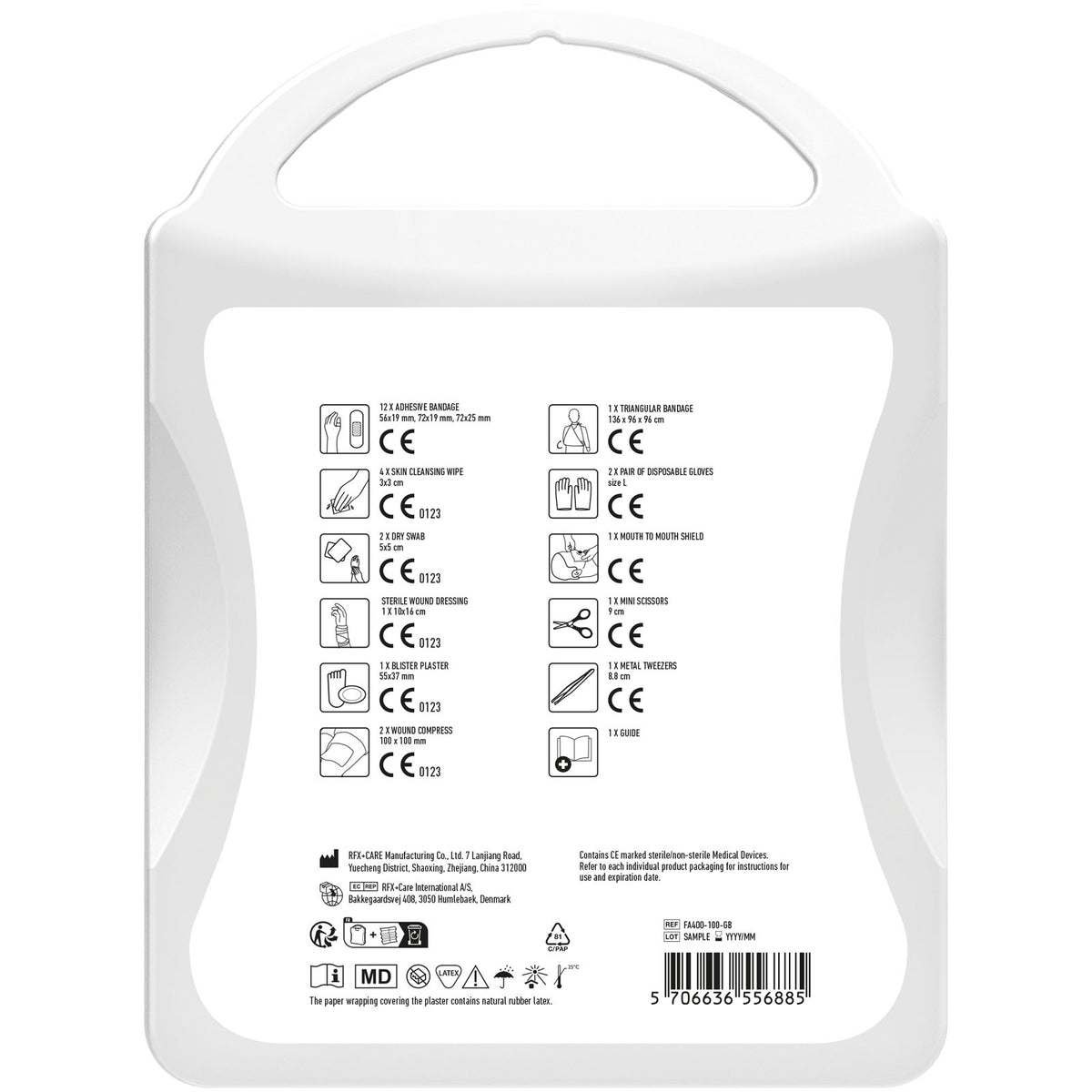 MyKit M Erste Hilfe Premium – Transparent weiss